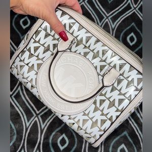 White MK purse